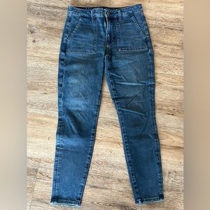 NWOT American Eagle High-Rise Jegging Crop, Women’s Size 2 Short, blue denim